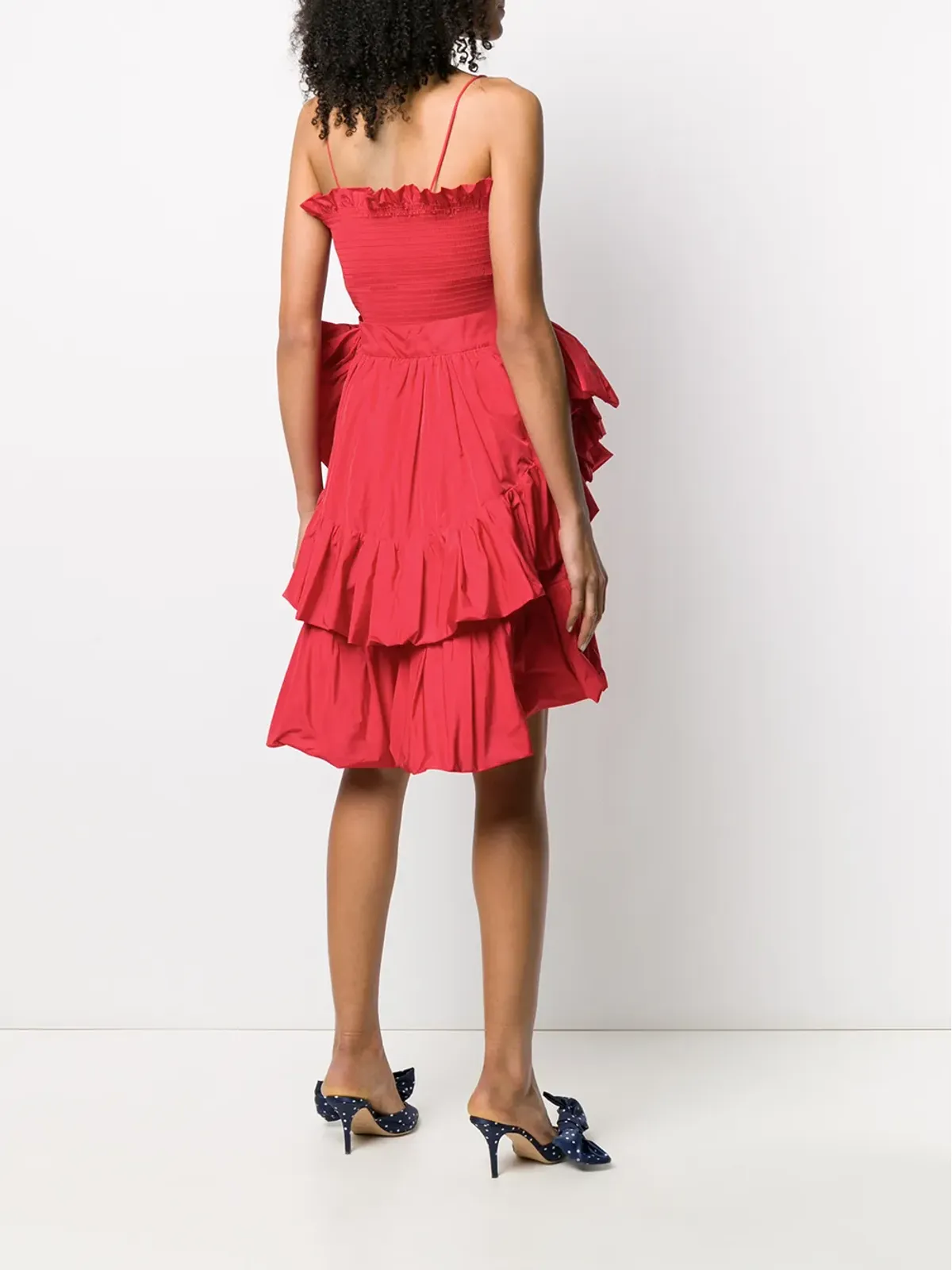 Philosophy Di Lorenzo Serafini スモックウエストのフリルドレス - 画像4