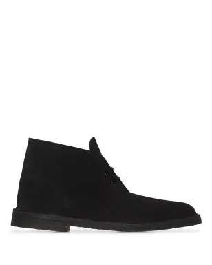 Clarks Originals ブラックスエード デザートブーツ - サムネイル1