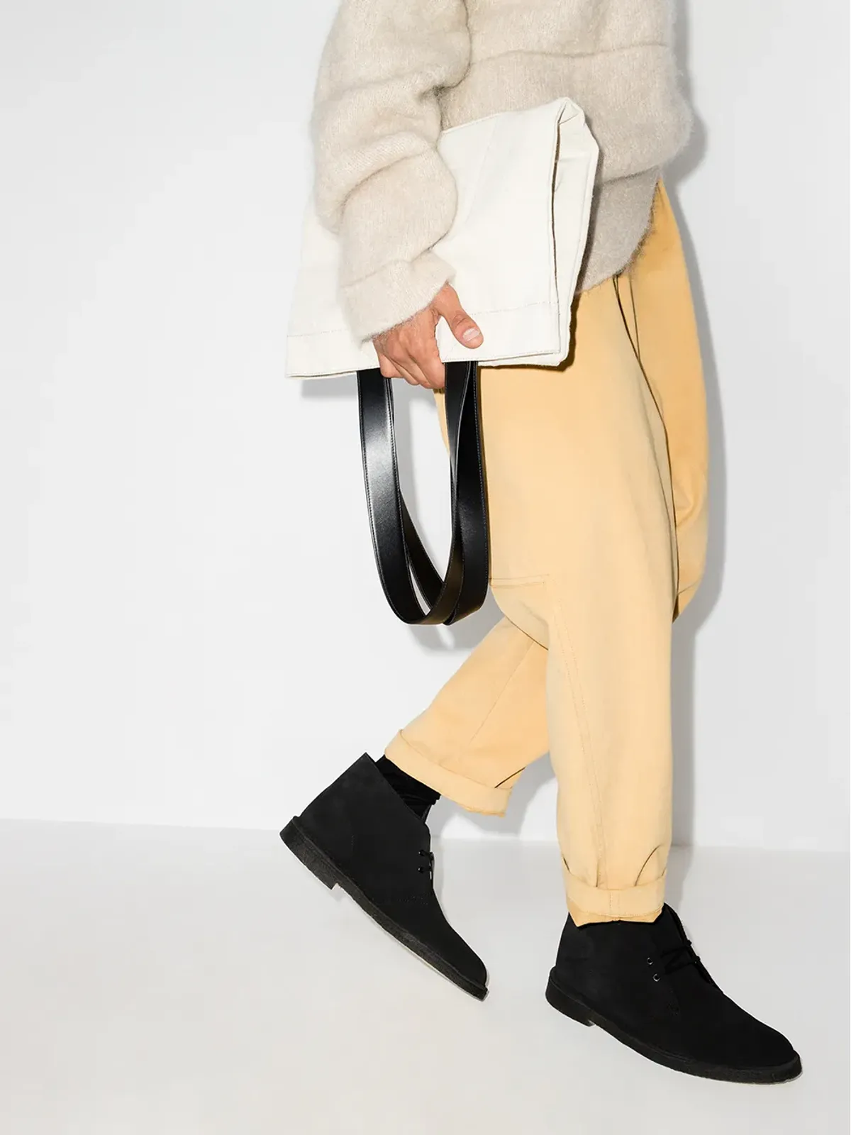 Clarks Originals ブラックスエード デザートブーツ - 画像3