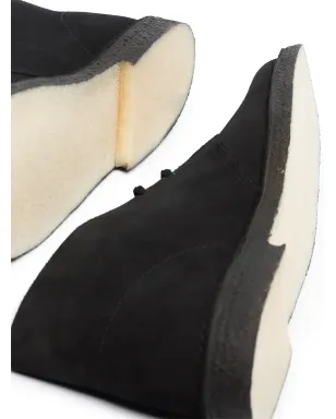 Clarks Originals ブラックスエード デザートブーツ - サムネイル4