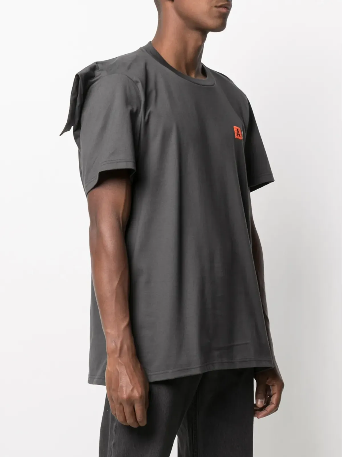 AMBUSH 折り返しエッジ クルーネックTシャツ - グレー - 画像4