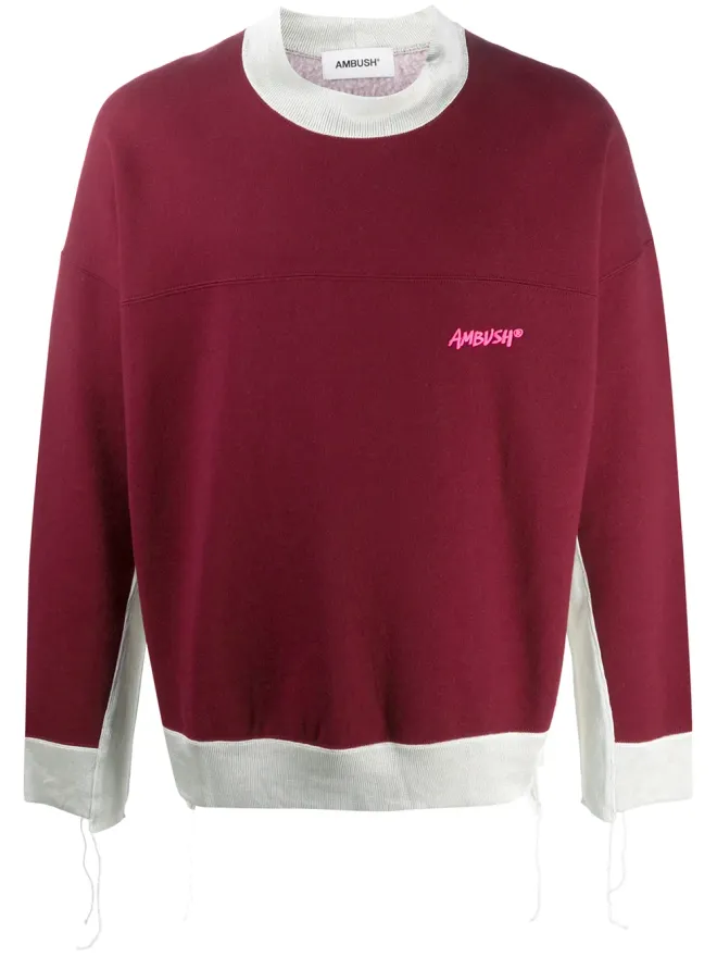 Ambush AMBUSH パネルディテール スウェットシャツ レッドの商品画像