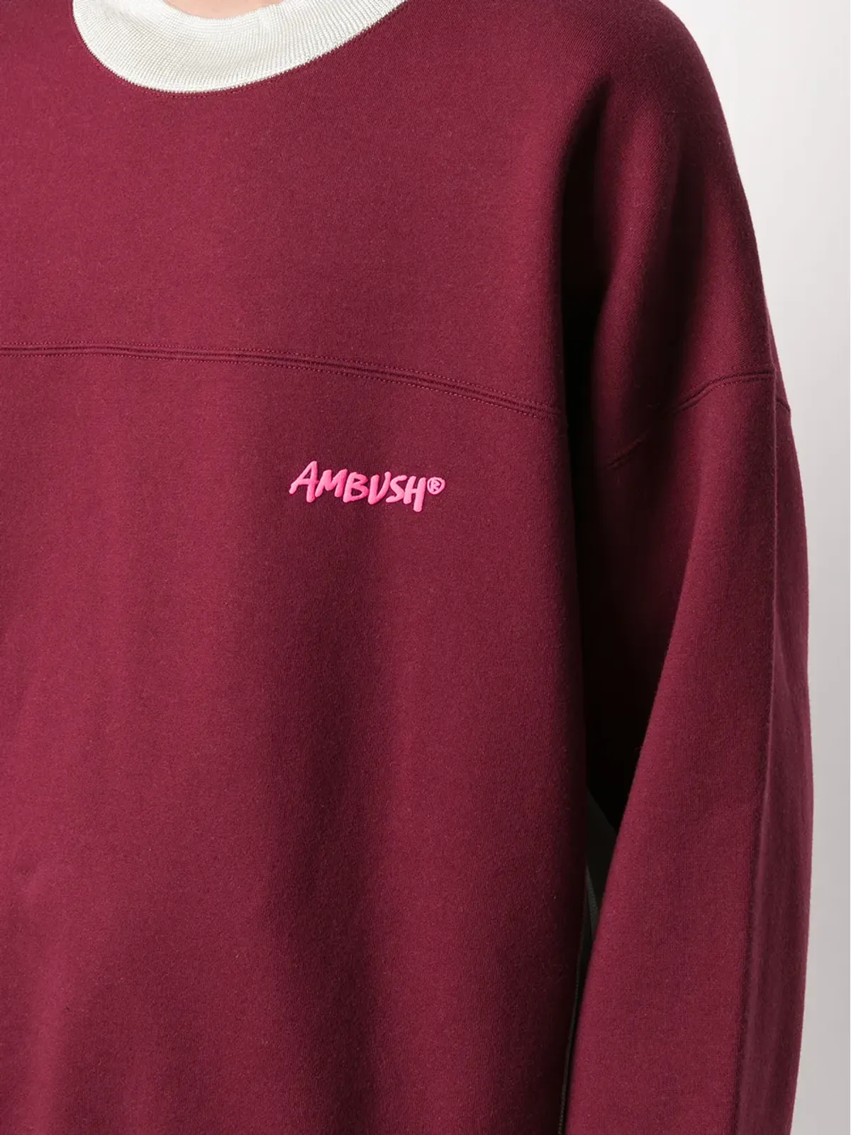 AMBUSH パネルディテール スウェットシャツ レッド - 画像5