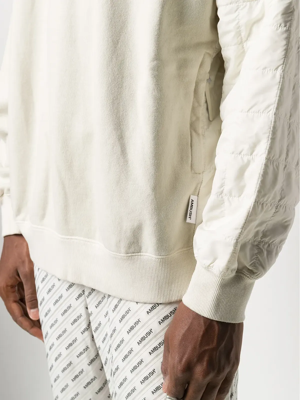AMBUSH キルティング クルーネック スウェットシャツ - 画像5