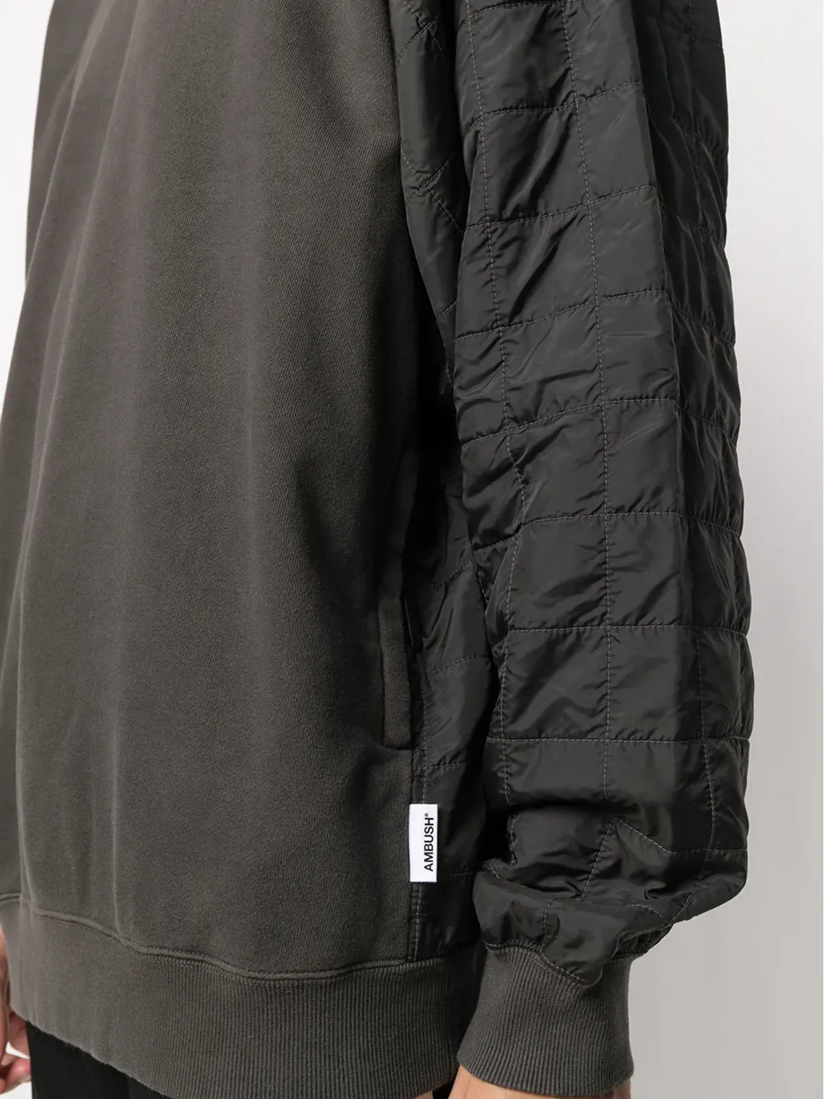 AMBUSH quilted back sweatshirt - Black - 画像5