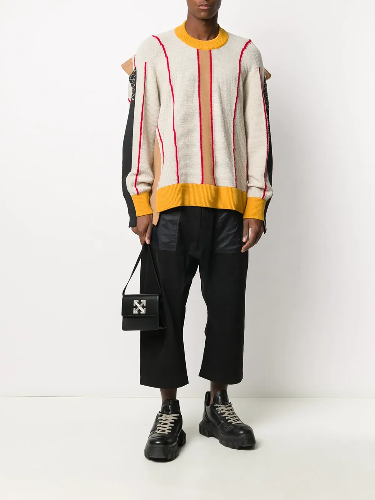 AMBUSH デコンストラクテッド クルーネック スウェット - 画像2
