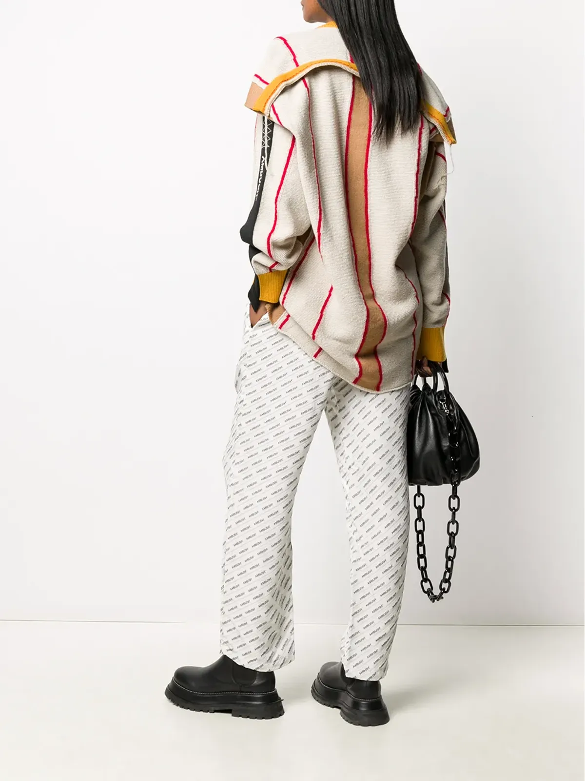 AMBUSH デコンストラクテッド クルーネック スウェット - 画像3