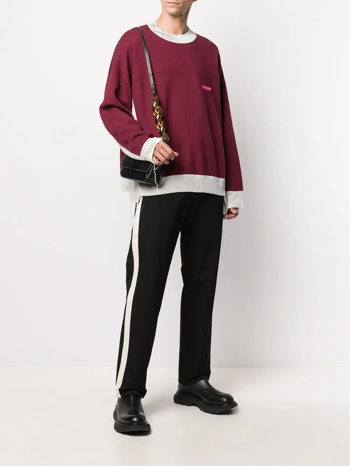 AMBUSH サイドストライプ付きストレートフィットパンツ - 画像2