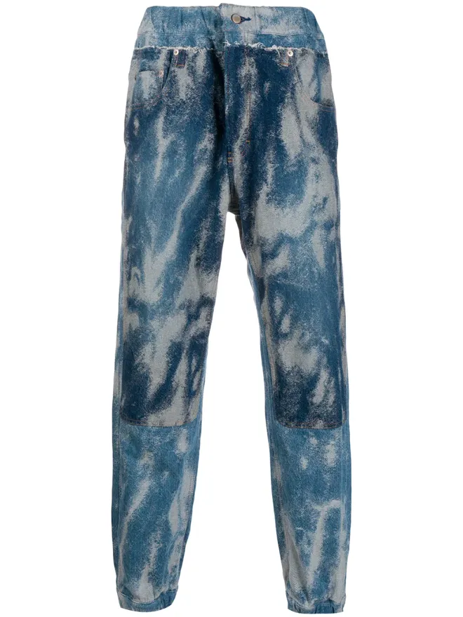 Ambush AMBUSH アシッドウォッシュデニム トラックパンツの商品画像