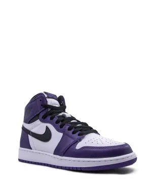 Jordan Kids エアジョーダン 1 Retro High OG Court Purple 2.0 スニーカー - サムネイル2