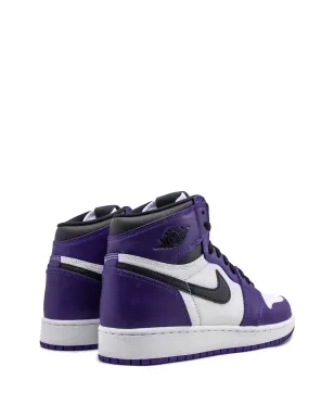 Jordan Kids エアジョーダン 1 Retro High OG Court Purple 2.0 スニーカー - サムネイル3