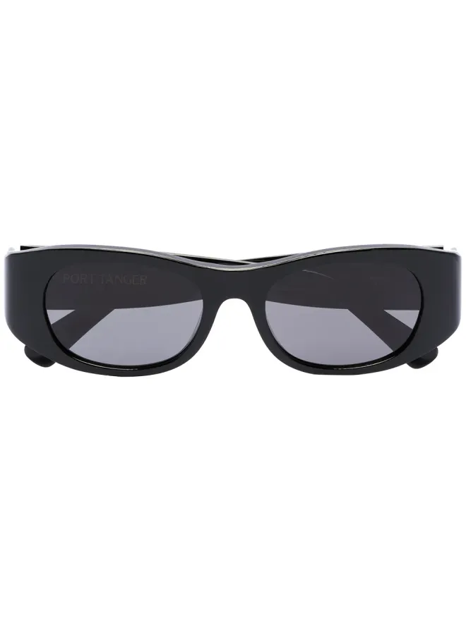 Port Tanger Port Tanger Tangerine rectangle-frame sunglasses - Blackの商品画像