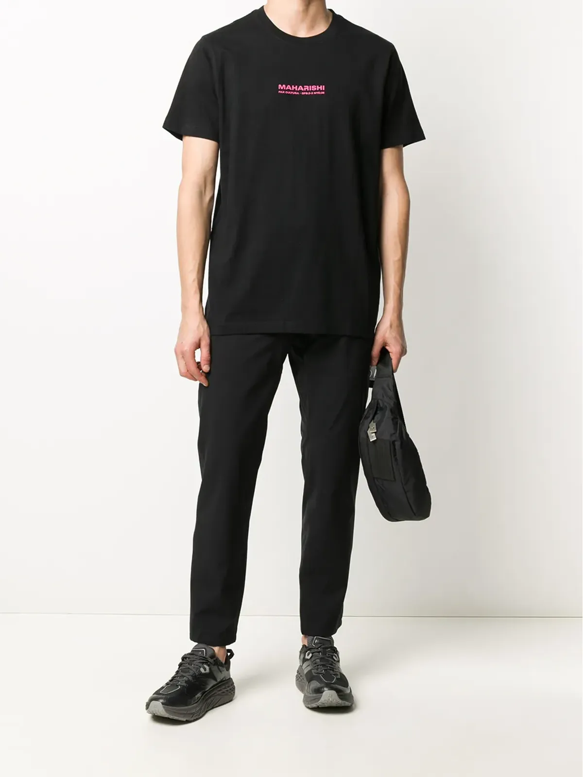 Maharishi ロゴプリントTシャツ - ブラック - 画像2