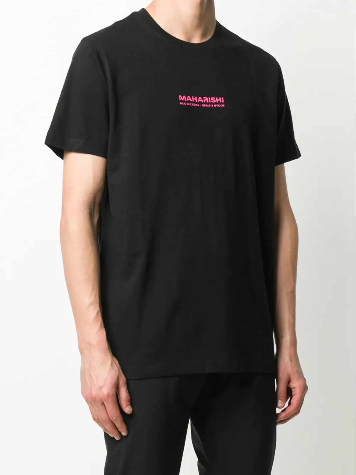 Maharishi ロゴプリントTシャツ - ブラック - 画像3