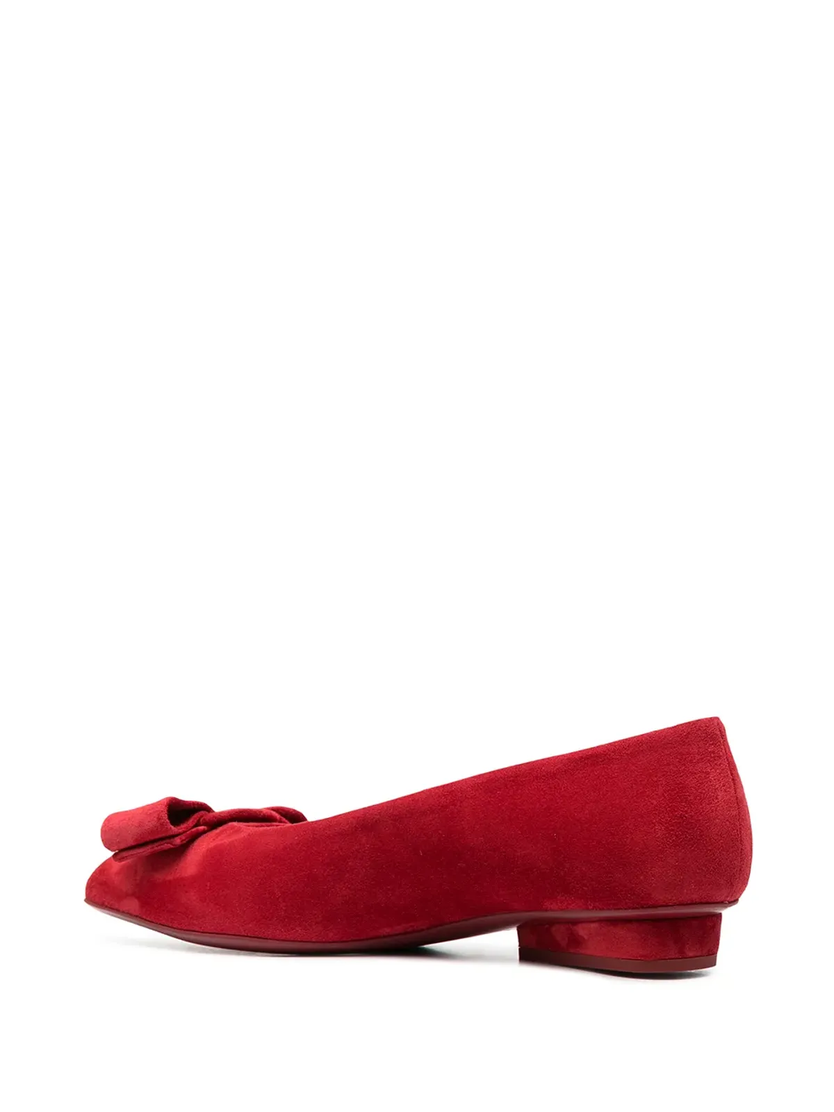 Ferragamo Viva bow-detail バレエシューズ - Red - 画像3