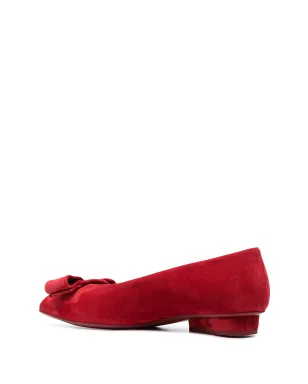 Ferragamo Viva bow-detail バレエシューズ - Red - サムネイル3