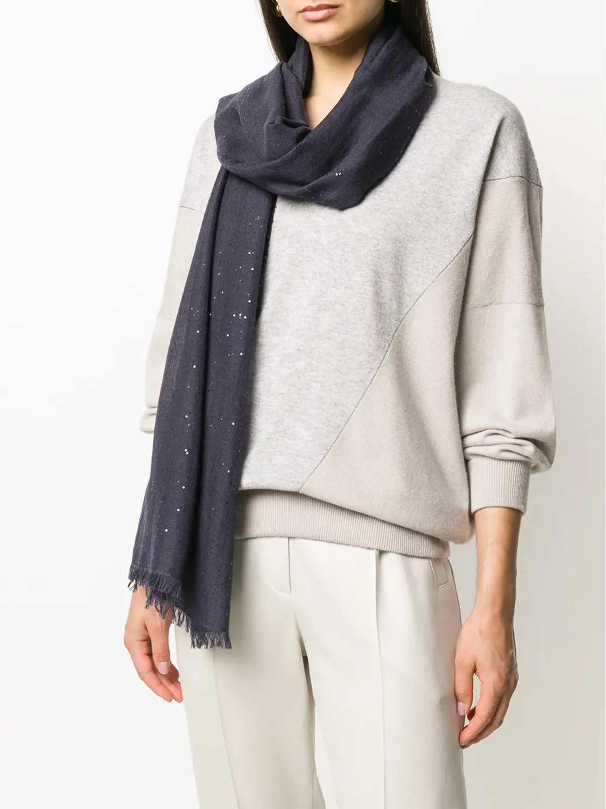 Brunello Cucinelli テクスチャードスカーフ - 画像2