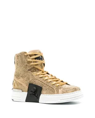 Philipp Plein スタッズ付きハイカットスニーカー - サムネイル2