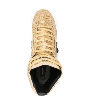 Philipp Plein スタッズ付きハイカットスニーカー - サムネイル4