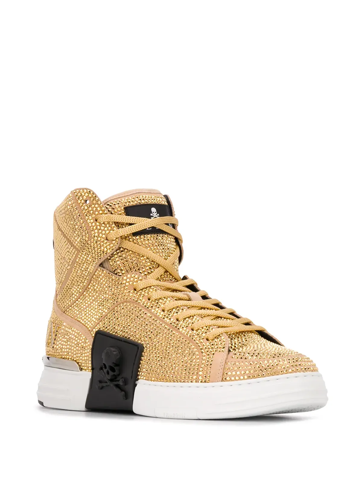 Philipp Plein ラインストーン装飾ハイカットスニーカー - 画像2