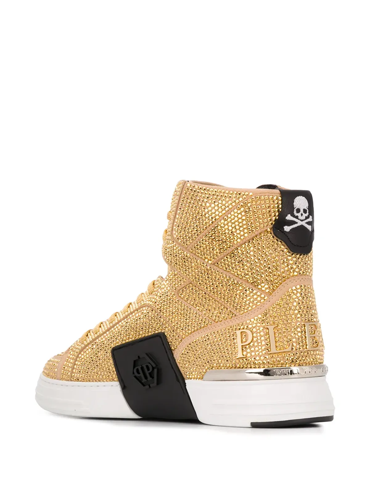 Philipp Plein ラインストーン装飾ハイカットスニーカー - 画像3