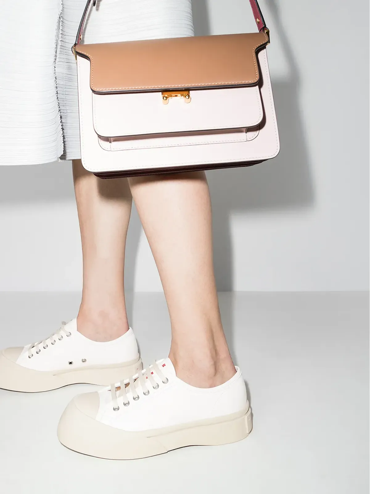 Marni Pablo レザー レースアップスニーカー - White - 画像3
