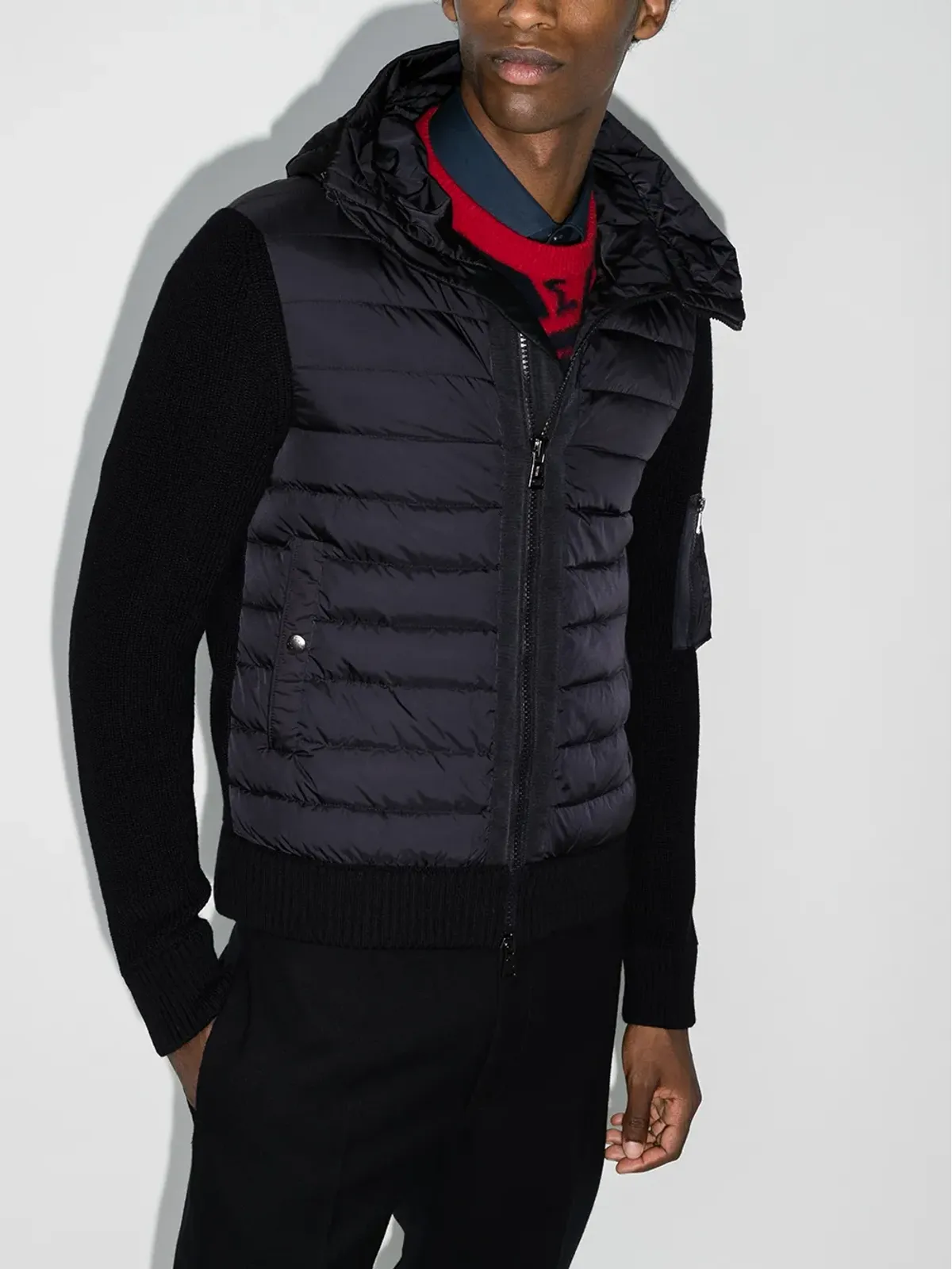 Moncler ニットディテール パディッドジャケット - 画像2