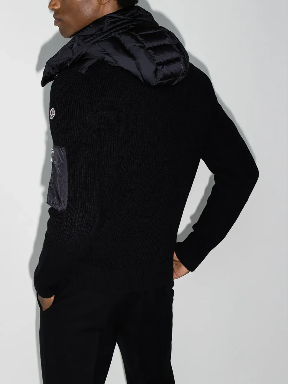 Moncler ニットディテール パディッドジャケット - 画像3