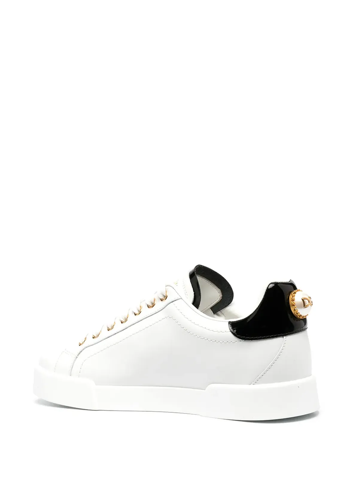 Dolce & Gabbana Portofino logo-embellished low-top sneakers - White - 画像3