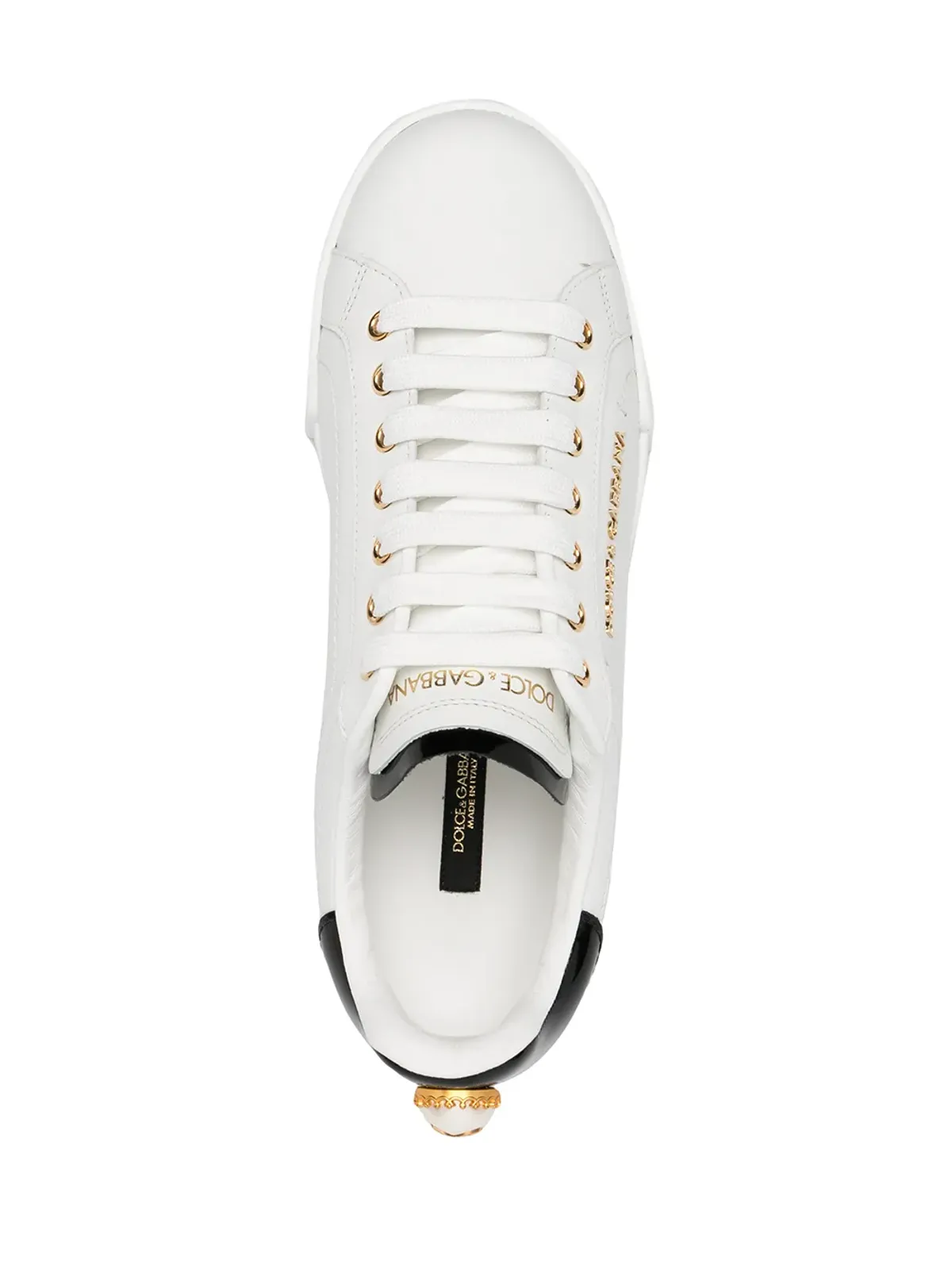 Dolce & Gabbana Portofino logo-embellished low-top sneakers - White - 画像4
