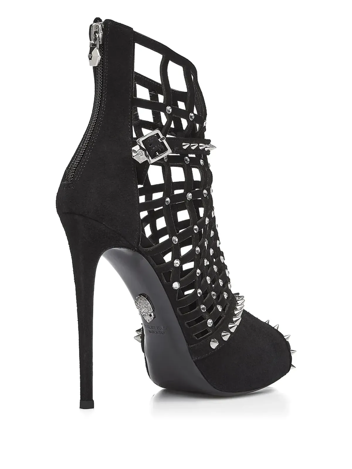 Philipp Plein 12mmスエードサンダル - ブラック - 画像5