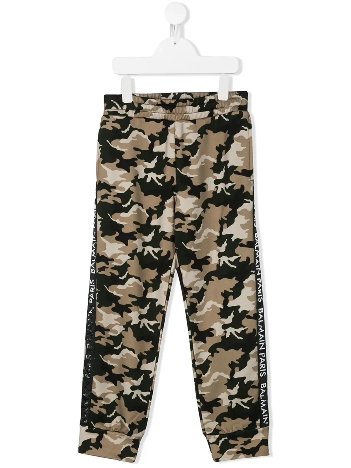 Balmain Kids カモフラージュプリント トラックパンツ - グリーン - 画像1
