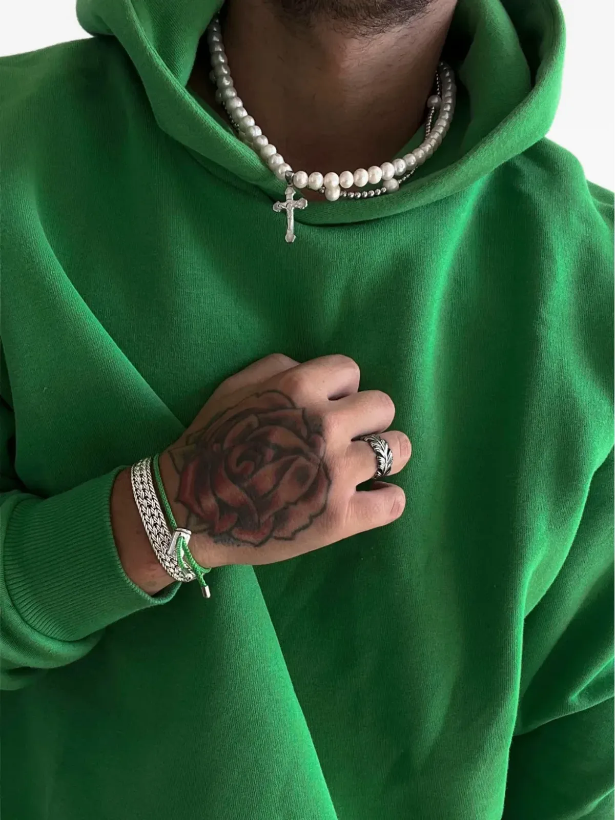 Nialaya Jewelry 編み込みチェーンブレスレット - 画像3