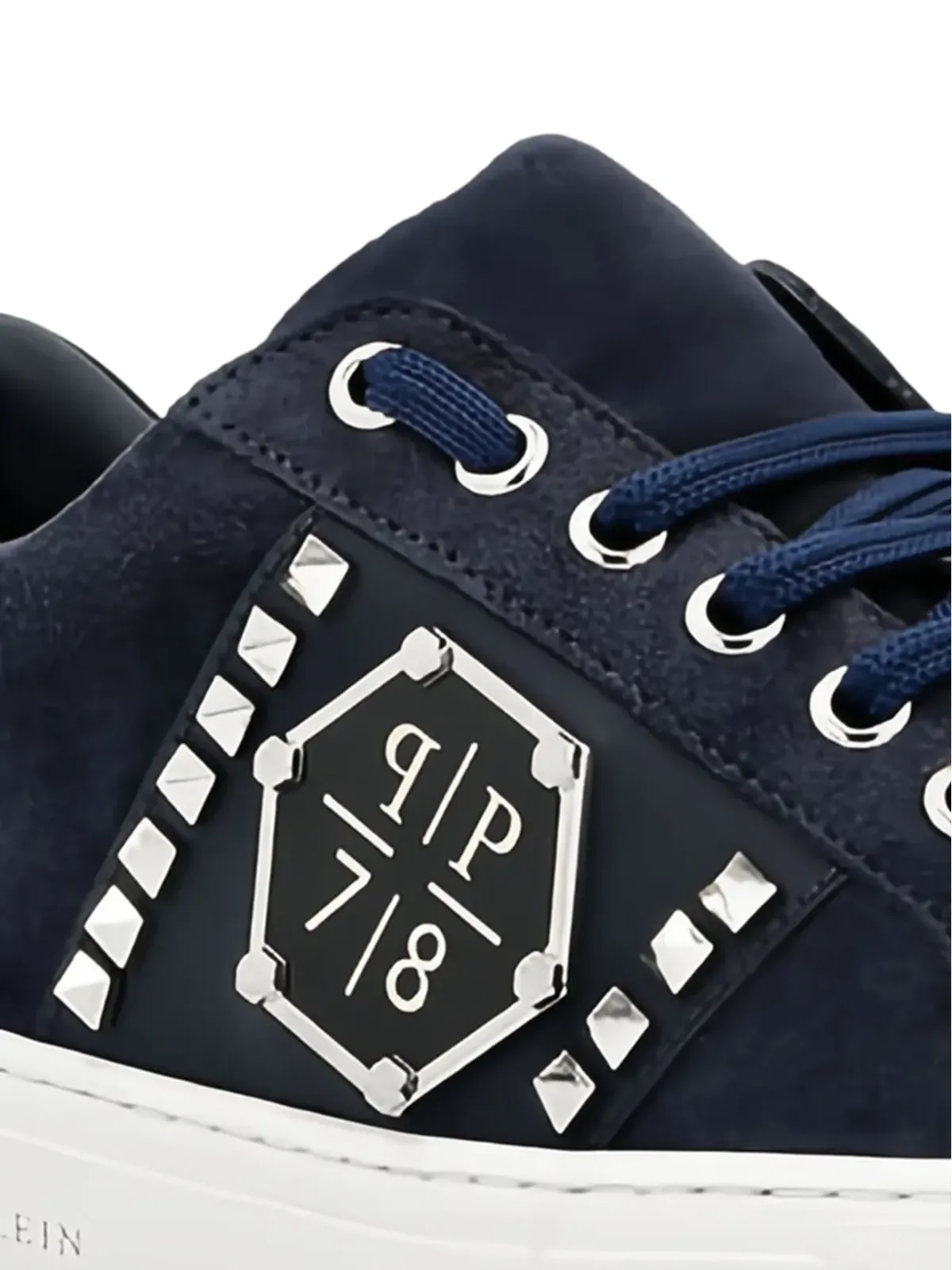 Philipp Plein スタッズ入りロートップスニーカー - 画像2