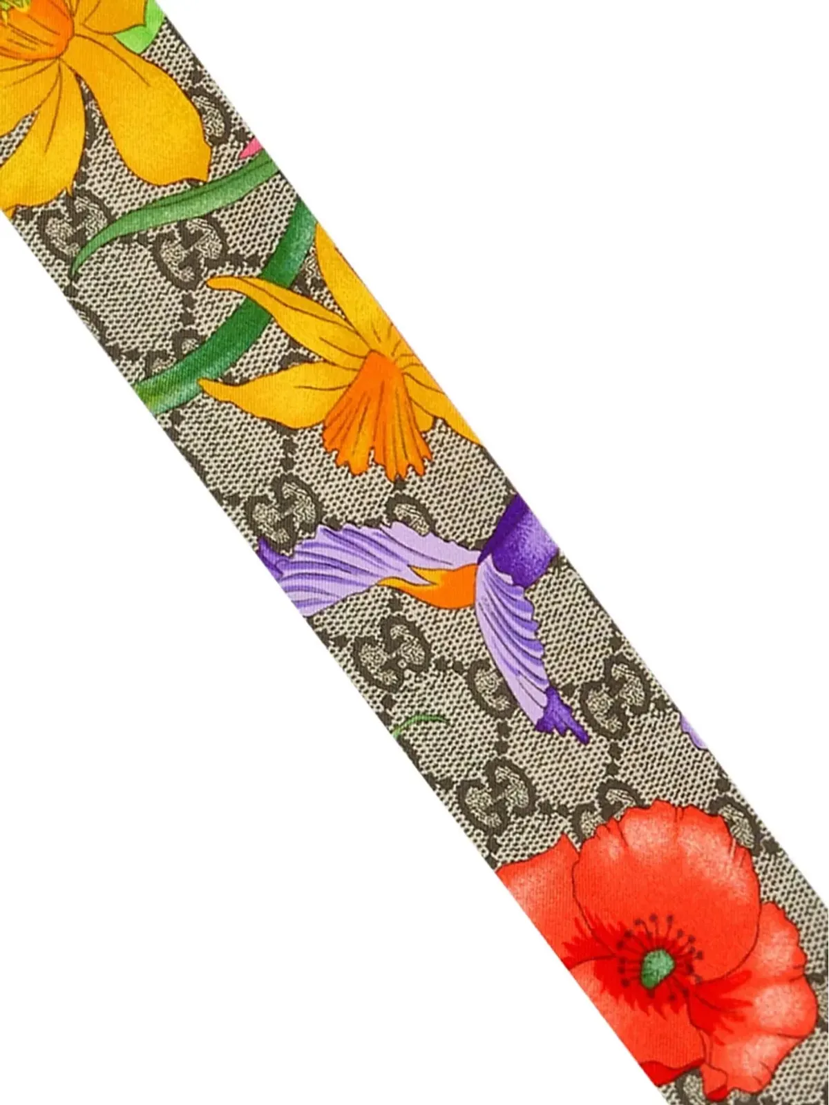 Gucci GG Flora print neck bow - Multicolour - 画像3