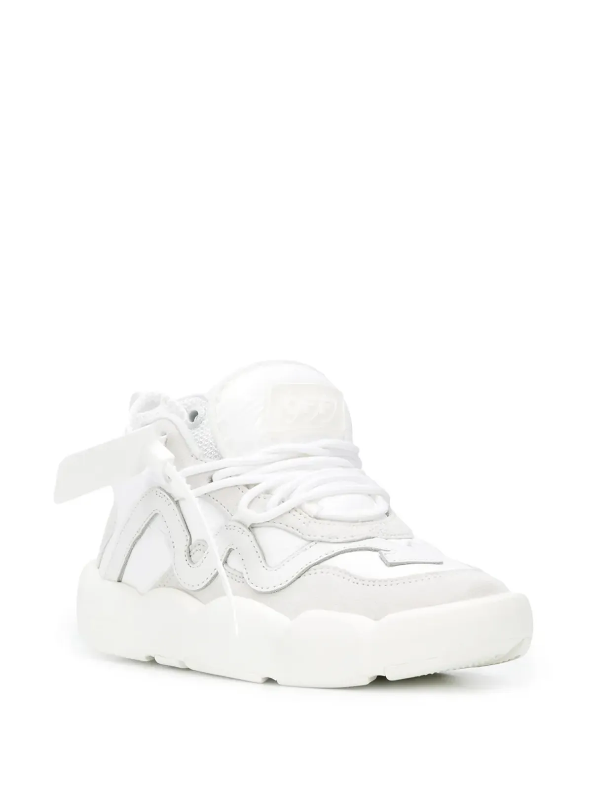 Off-White ハイトップレザースニーカー - 画像2