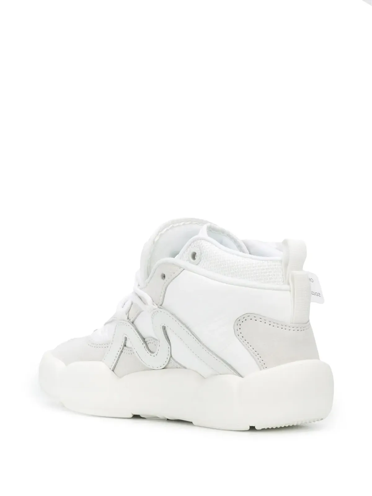 Off-White ハイトップレザースニーカー - 画像3
