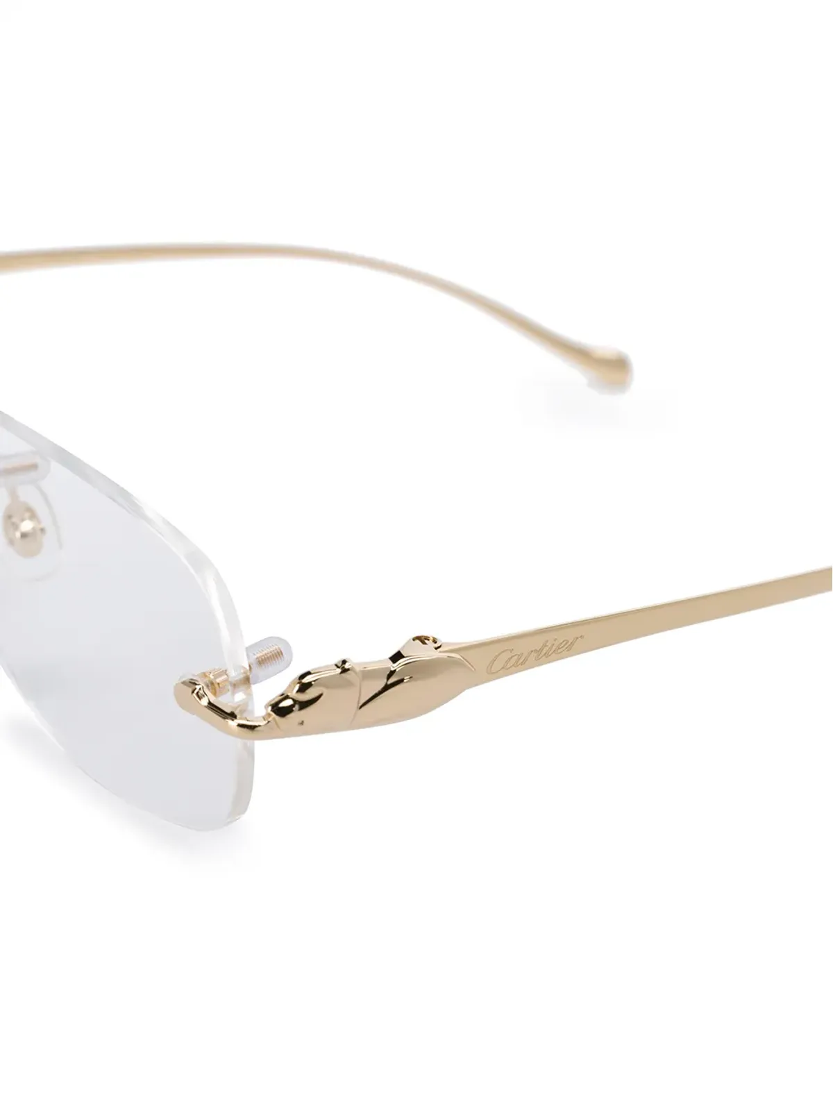 Cartier Eyewear オーバル眼鏡 CT0058O 002 - 画像3