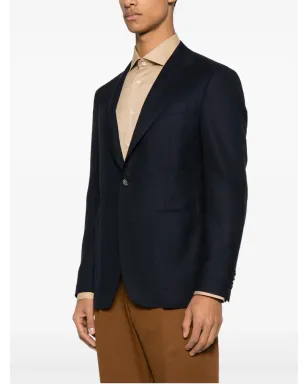 Canali フィットした細編みニットブレザー - サムネイル3
