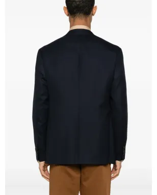Canali フィットした細編みニットブレザー - サムネイル4
