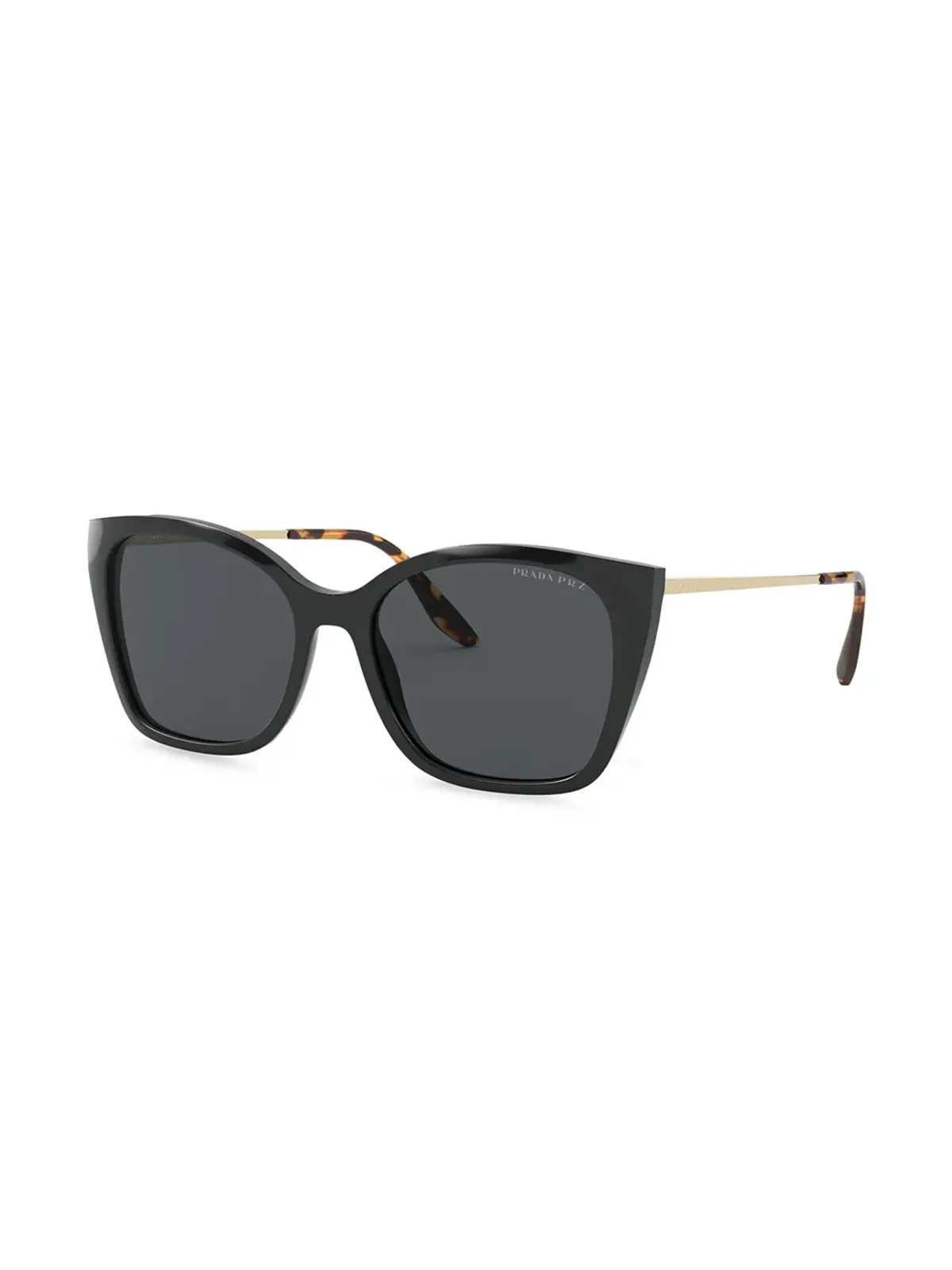 Prada Eyewear スクエアフレーム・ティンテッドサングラス - ブラック - 画像2