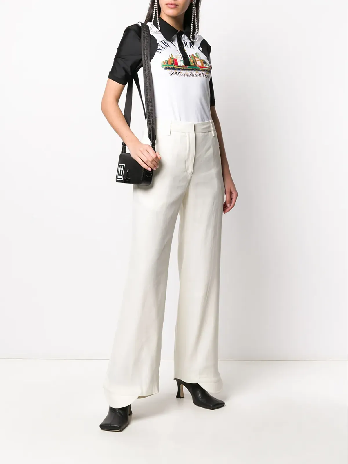 Off-White フレアカーブカフパンツ - 画像2