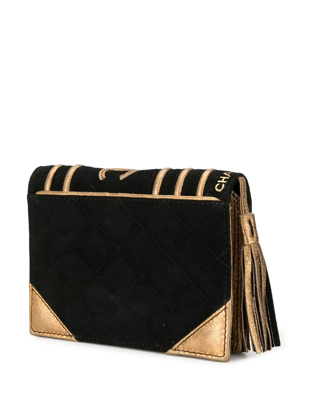 CHANEL Pre-Owned 2005年 ブックモチーフ クラッチ ブラック - 画像3