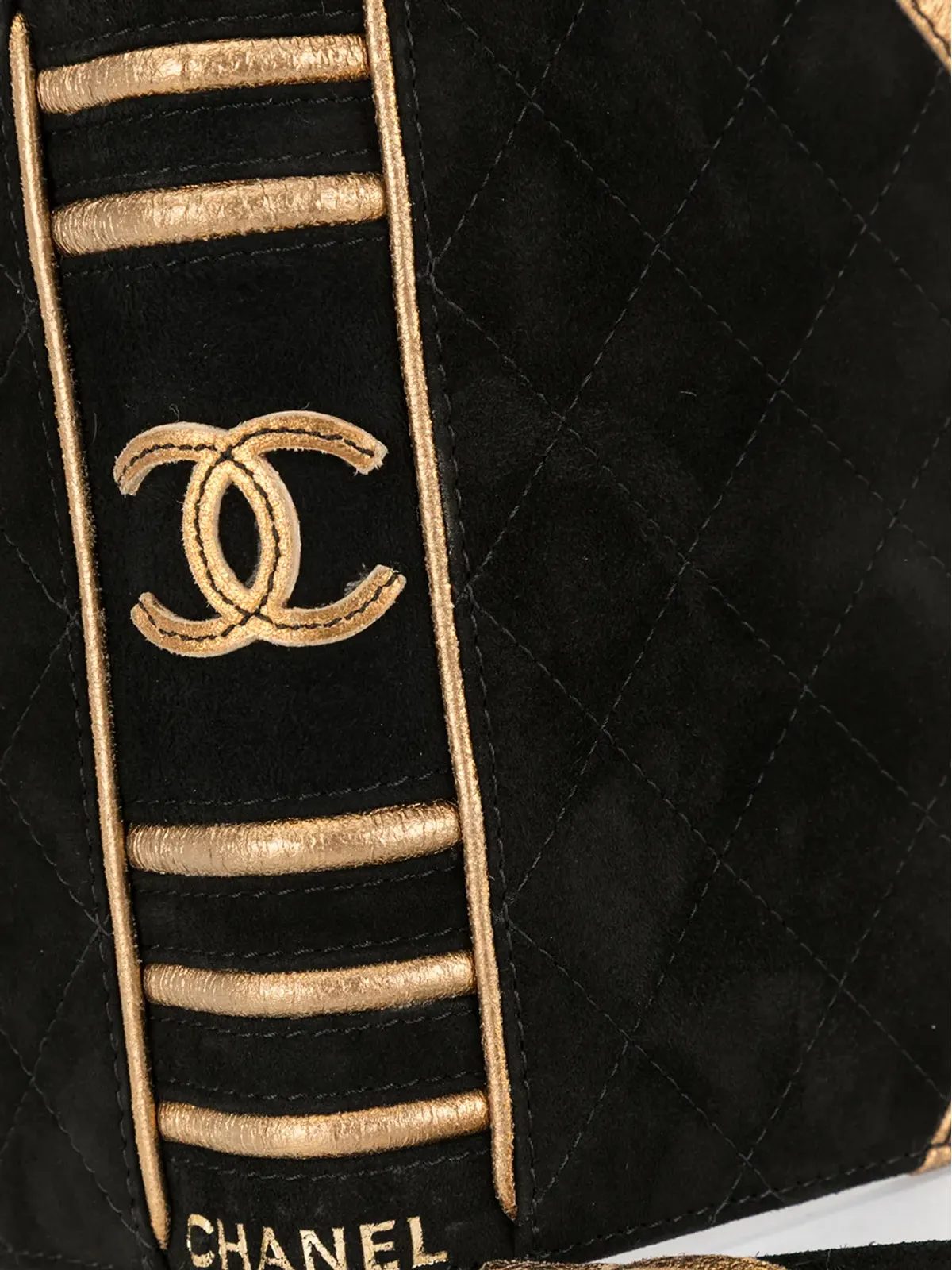 CHANEL Pre-Owned 2005年 ブックモチーフ クラッチ ブラック - 画像4