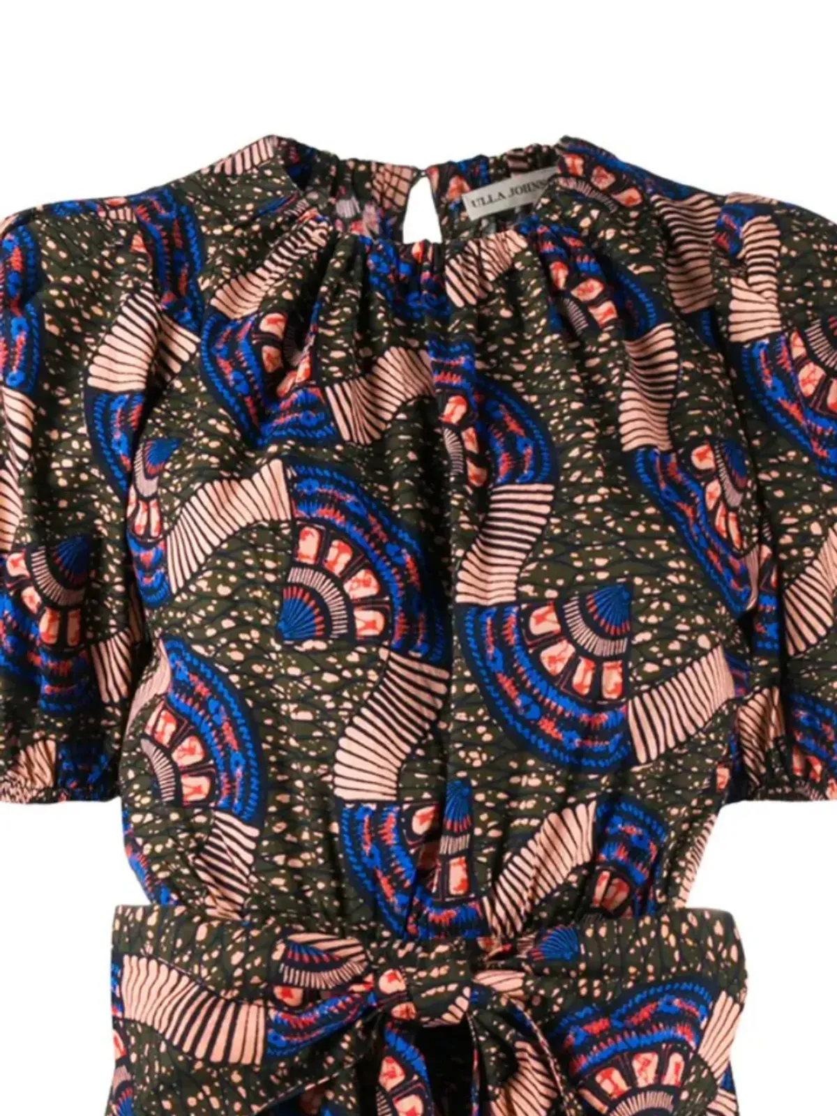 Ulla Johnson Hollis puff sleeve playsuit - Green - 画像2