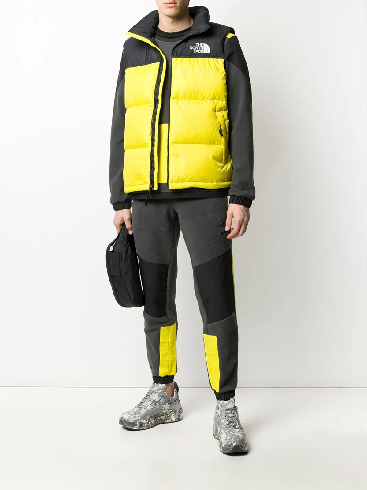 The North Face コントラストパネルスウェットシャツ グレー - 画像2