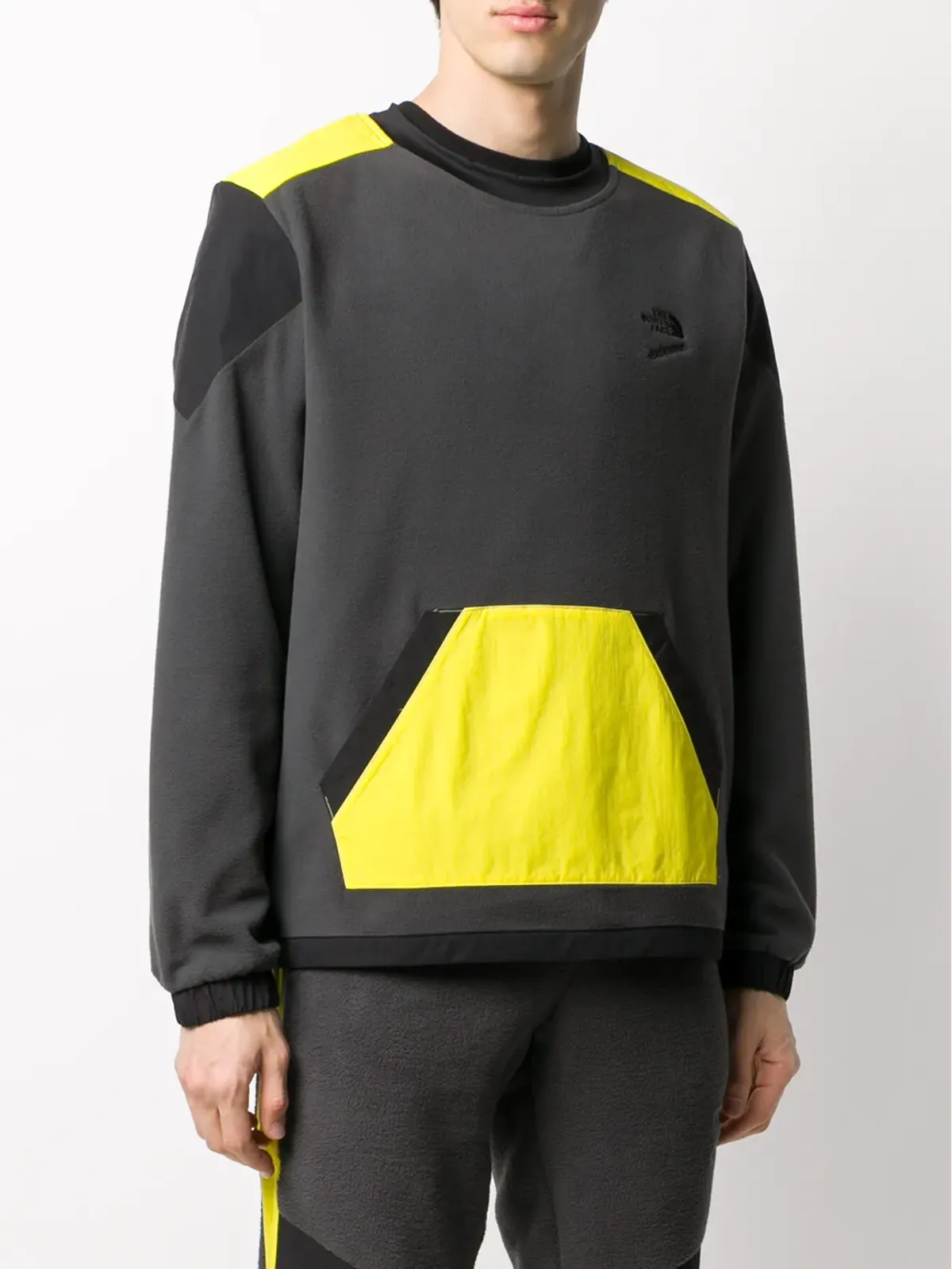 The North Face コントラストパネルスウェットシャツ グレー - 画像3