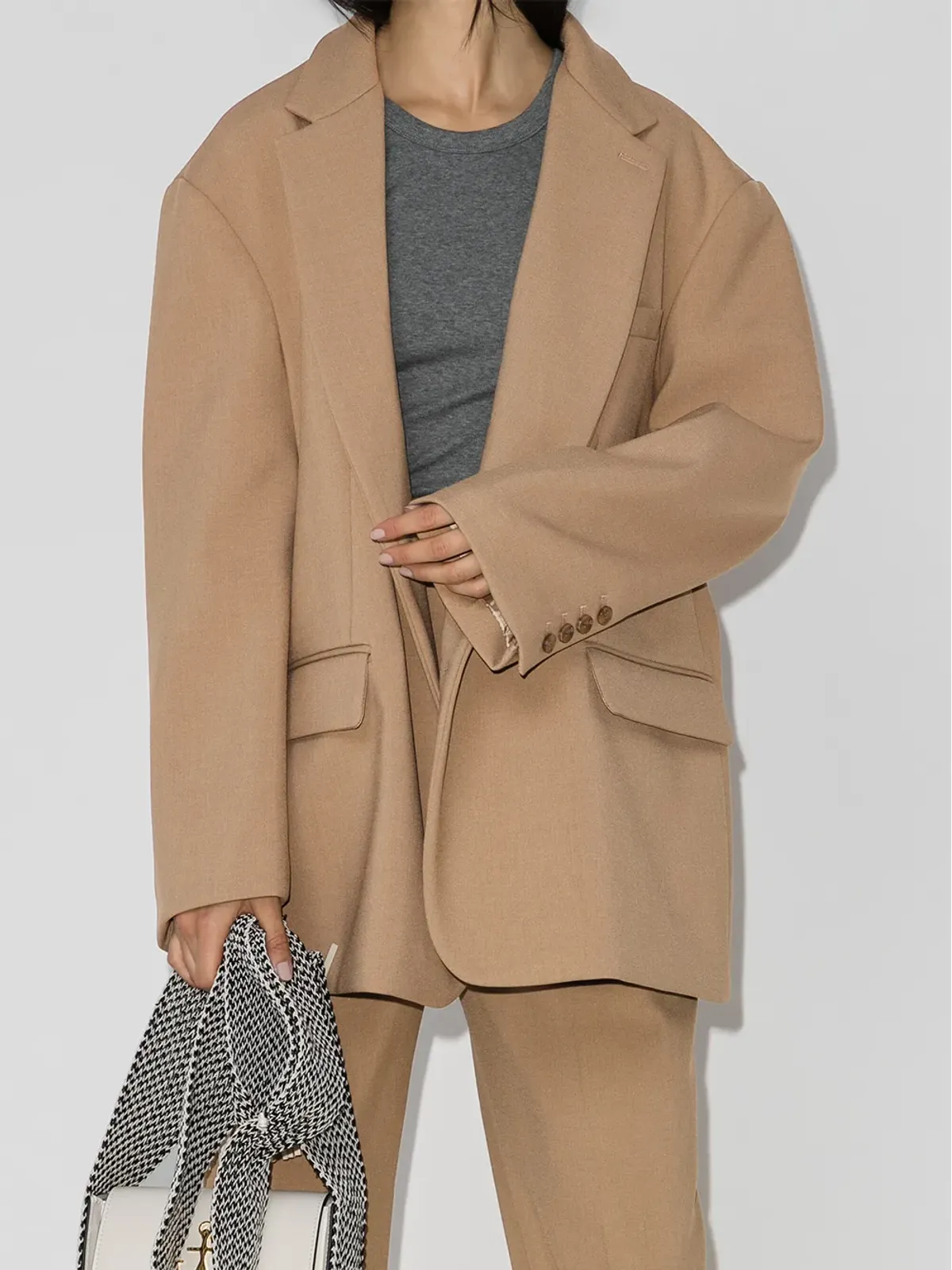 The Frankie Shop Bea シングルブレスト ボックスブレザー - 画像2