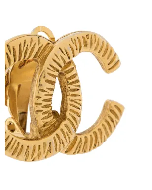 CHANEL Pre-Owned 1990s インターロック CC イヤリング - Gold - サムネイル3