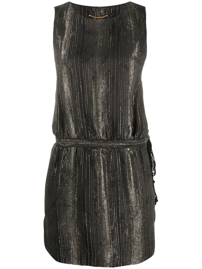 Saint Laurent Saint Laurent ストライプ柄ミニドレスの商品画像